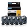Wonfoucs 18445 Rhino Label Tape Replacement for Dymo Rhino Industrial Permanent Vinyl Labels Tape 34 19MM Work for 4200 5000 5200 6000 Label Maker Refills Black Print on White Tape 19mm x 55m 5Pack