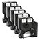 TITBIT 18444 Permanent Vinyl Label Tape 12 Replacement for DYMO Rhino 18444 Fit with DYMO Rhino 4200 5200 5000 6000 6500 Industrial Label Maker12mm12 Inch x 18 feet Black on White5 Pack