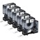 KCMYTONER Compatible for DYMO 18488 Flexible Nylon Label Tapes Black on White 12 x 115 12mm x 35m Work with Rhino Pro 1000 Rhino 3000 4200 5000 5200 6000 Industrial Label Makers 5Pack