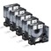 KCMYTONER Compatible for DYMO 18488 Flexible Nylon Label Tapes Black on White 12 x 115 12mm x 35m Work with Rhino Pro 1000 Rhino 3000 4200 5000 5200 6000 Industrial Label Makers 5Pack