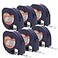 DYMO Authentic Lt Paper Labeling Tape for LetraTag Label Makers 12 12mm Black Print On White Tape 6Pack