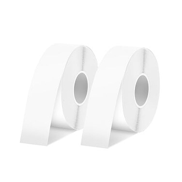 SUPVAN Label Maker Tape E10 Adapted Label Print Paper Refill Size 2 Packs Continous 059inx1968ft Thermal Laminated Waterproof SelfAdhesive Multipurpose Labeling Tape Replacement