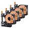 USUPERINK 4 Pack 12 Industrial Permanent Vinyl A18435 IND Wires Cables Labeling Compatible for Dymo 18435 Black on Orange 12mm x 55m Label Tape use in Rhino 3000 4200 5200 5000 6000 Label Maker