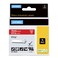 DYMO Rhino Industrial Vinyl Labels 34 White Print on Red Tape
