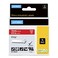 DYMO Rhino Industrial Vinyl Labels 34 White Print on Red Tape