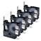 Label KINGDOM 4Pack Replacement for Dymo Label Maker Refills 45013 S0720530 D1 Label Maker Tape 12 in x 23 Ft Black on White Compatible with DYMO LabelManager 160 210D 260P 280 360D 450D