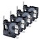 Label KINGDOM 4Pack Replacement for Dymo Label Maker Refills 45013 S0720530 D1 Label Maker Tape 12 in x 23 Ft Black on White Compatible with DYMO LabelManager 160 210D 260P 280 360D 450D