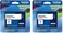 Brother Genuine PTouch 2Pack TZe251 Laminated Tape Black Print on White Standard Adhesive Laminated Tape for PTouch Label Makers Each Roll is 09424mm 1 Wide 262 ft 8M Long