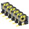 KCMYTONER 6PK Compatible for Dymo Rhino 18054 A18054 Black on Yellow 9mm 38 inch Heat Shrink Tubes Label for Rhino 1000 3000 4200 5000 5200 6000 3M Label Maker Refills