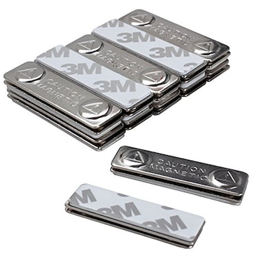 HAZOULEN Name Badge Magnets Magnetic Name Tag Holders Set of 12 24 Pieces