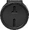 Perfect Fit Round Police Badge Holder 25 Inches Round Belt Clip Neck Chain Badge Holder Law Enforcement Black Leather Cutout 708