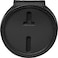 Perfect Fit Round Police Badge Holder 25 Inches Round Belt Clip Neck Chain Badge Holder Law Enforcement Black Leather Cutout 708