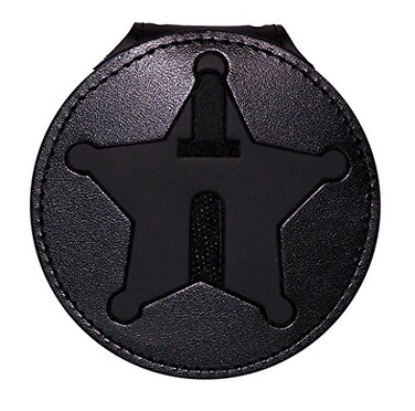 Perfect Fit Shield Wallets Florida Sheriff FivePoint Star Badge Holder Black Cutout PF185 27 inches Tall