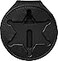 Perfect Fit Sheriff Star Badge Holder Belt Badge Clip and Neck Chain Black Leather Cutout 199
