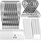 Tinlade 100 Set Plastic Name Badges with Lanyard Name Tag Reusable Lanyard with ID Holder Plastic Horizontal ID Badge Holder for Adults Kids Business SchoolBlack