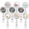 Coeufuedy 9 Pcs Cute Nurse Badge Reels Retractable Badge Holders with Alligator Clip ID Name Card Badge Clip for Office Student Doctor Nurse