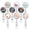 Coeufuedy 9 Pcs Cute Nurse Badge Reels Retractable Badge Holders with Alligator Clip ID Name Card Badge Clip for Office Student Doctor Nurse