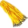 Bird Fiy Yellow Lanyards 100 Pack 34 Premium Lanyard Bulldog Clips Bulk Nylon Flat Lanyard with Badge Clip Yellow 100 Pack