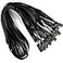 Bird Fiy Black Lanyards 100 Pack 34 Premium Lanyard Bulldog Clips Bulk Nylon Flat Lanyard with Badge Clip
