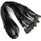 Bird Fiy Black Lanyards 100 Pack 34 Premium Lanyard Bulldog Clips Bulk Nylon Flat Lanyard with Badge Clip