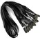 Bird Fiy Black Lanyards 100 Pack 34 Premium Lanyard Bulldog Clips Bulk Nylon Flat Lanyard with Badge Clip