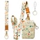 bolimoss Wallet Lanyard for id BadgesLanyard Wallet for WomenFashion Badge Holder with Zipper Light Yellow