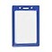ID Card Pros Vertical Color Frame Badge Holder PrePunched Credit Card Size ID Card Holder Use with Lanyards Chains or Badge Clips Royal Blue 50 Pack