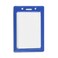 ID Card Pros Vertical Color Frame Badge Holder PrePunched Credit Card Size ID Card Holder Use with Lanyards Chains or Badge Clips Royal Blue 50 Pack