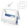 BOKOVNGEE ID Badge Holder with Plastic Clip DoubleSided Transparent Windows Horizontal Hard White Plastic Case Waterproof Card Holder for Office School ID Credit Cards Exhibition Cards Passes3pack