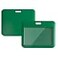 Larpur Sliding Badge Holders Horizontal Card Cases Pack of 2 Green Work ID Badge Case Protectors for School Office