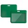 Larpur Sliding Badge Holders Horizontal Card Cases Pack of 2 Green Work ID Badge Case Protectors for School Office