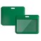 Larpur Sliding Badge Holders Horizontal Card Cases Pack of 2 Green Work ID Badge Case Protectors for School Office