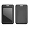 Larpur 2 Pack Vertical ID Badge Holders Hard Plastic Sliding Card Cases with Clear ID Window for School Office Factory Black