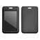 Larpur 2 Pack Vertical ID Badge Holders Hard Plastic Sliding Card Cases with Clear ID Window for School Office Factory Black
