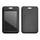 Larpur 2 Pack Vertical ID Badge Holders Hard Plastic Sliding Card Cases with Clear ID Window for School Office Factory Black