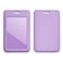 Larpur Pack of 2 Sliding ID Badge Holders Hard Plastic Vertical Card Cases with Clear ID Window for School Office Factory Purple