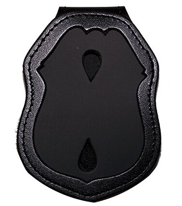 Perfect Fit NYPD Sergeant Belt Clip Badge Holder with Pocket and Chain Cutout PF287