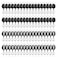 Liubeili 72 Pack Badge Reels Retractable Badge Holders with Clip Key Ring Name ID Badge Clips Keychain for Nurse Doctor Employee Worker Black