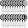 Leelosp 20 Pack Heavy Duty Retractable Badge Holder Reel Metal ID Badge Holder with Belt Clip Keyring Retractable Clip Bulk Card for Work Employee Doctor Nurse Gifts Glossy Grey