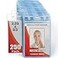 MifflinUSA Vertical Zipperless ID Badge Holder Clear 225x35 Inch 250 Pack Quick Load Plastic Name Card Pouch in Bulk