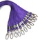 SzJias 50 Pcs Lanyards Purple Lanyard for Id Badges Nylon Lanyard Bulk Clip Swivel Hook for Office Id Badges Key Chains