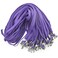 Beebel Purple Lanyard 50PCS 32Inch Flat Lanyards with Badge Clip Purple
