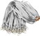 Ollain Gray Lanyards for Name Tag Id Badges Nylon Cruise Lanyard Swivel Hooks Clips 50 Pack