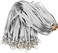 Ollain Gray Lanyards for Name Tag Id Badges Nylon Cruise Lanyard Swivel Hooks Clips 50 Pack
