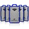 ID Stronghold Pack of 5 RFID Blocking Secure Badge Holder Duolite 2 Card ID Holder Poly Carbonate Heavy Duty Plastic ID Badge Holder USA Molded and Assembled FIPS 201 Approved
