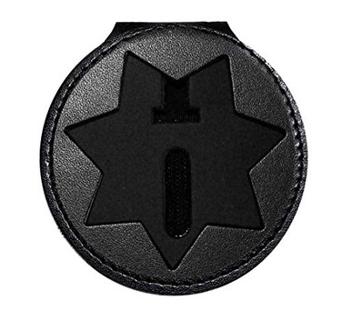 Perfect Fit Shield Wallets Blackinton B447 Sevenpoint Star Belt Clip Badge Holder Cutout PF33