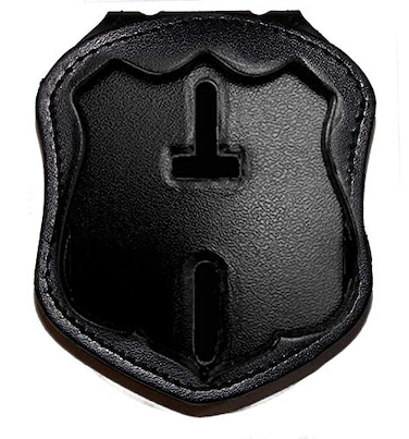 Perfect Fit Shield Wallets Houston Police Belt Clip Badge Holder with Pocket and Chain Cutout DK113 273 inches tall