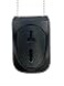 Perfect Fit Shield Wallets Los Angeles LAPD or Phoenix Neck Badge and ID Holder Oval Badge Leather Black Cutout PF158