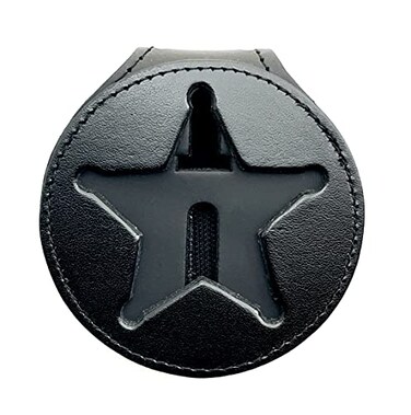 Perfect Fit Shield Wallets Ohio Sheriff Belt Clip Badge Holder with Neck Chain