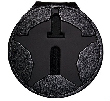 Perfect Fit Chicago Detective Belt Clip Badge Holder with Pocket and Chain Cutout PF479